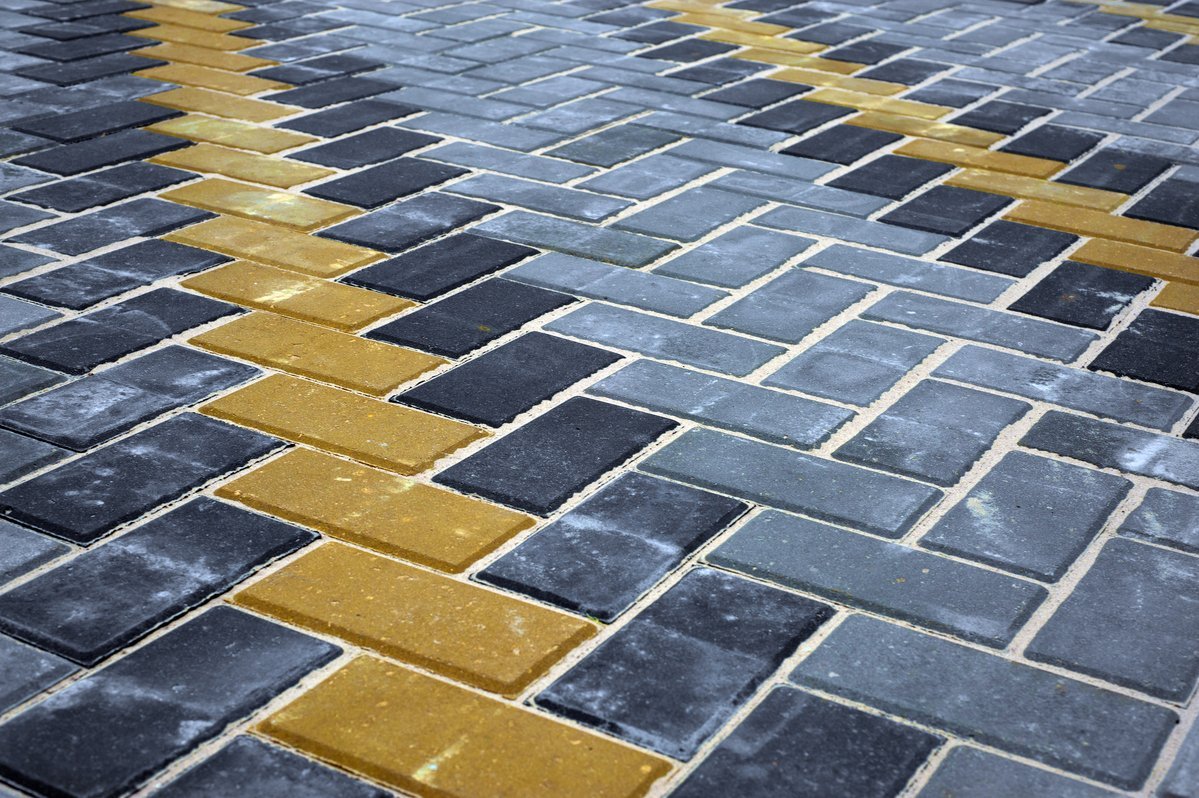 pavimentação em pavers pode ser em cores e formatos