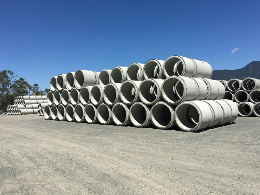 Artefatos de concreto: aplicações em obras públicas e privadas Tubos de concreto